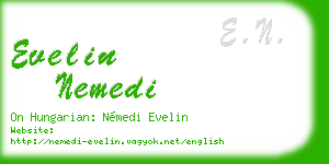 evelin nemedi business card